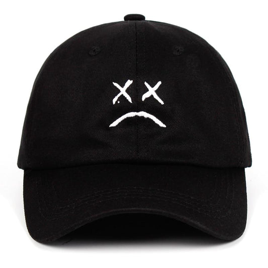 WTEMPO Wtempo Wtempolil Peep Sad Face Dad Hat Embroidery 100 %Cotton Baseball Cap Hat Xxxtentacion H