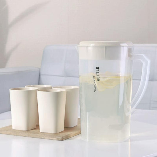 Cold Kettle Glass Kettle High Temperature Resistant Cold Water Cup Household Teapot Cool White Water Bottle Set Large Capacity