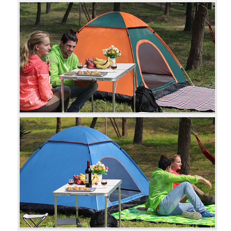 4-person Camping Tent Portable Pop-up Tent Waterproof and UV-proof Awning Travel Beach Outdoor Artifact