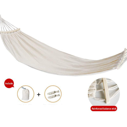 Outdoor Hammock Anti-rollover Double Thick Canvas Swing Adult Couch Indoor Leisure Camping Beach Hammock