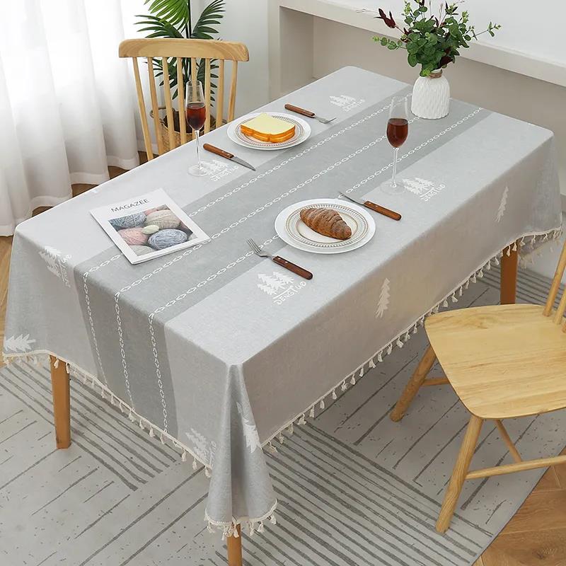 Nordic Style Waterproof and Oil-proof Disposable Tablecloth Lattice Decoration Coffee Table Tablecloth