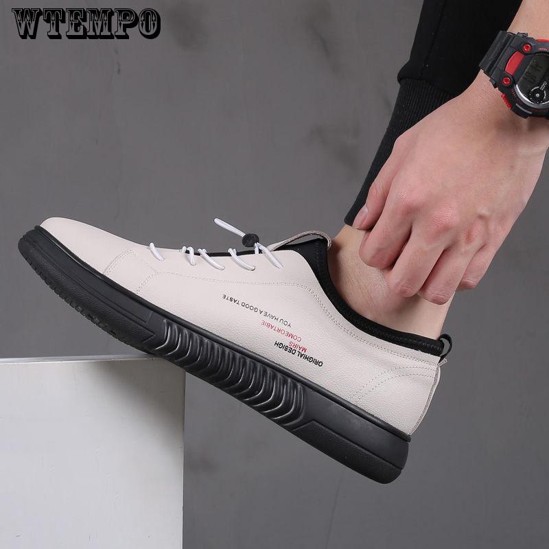 Sweat-proof Sports Shoes Men's Leather Sneakers Leather Shoes Casual Shoes White Shoes