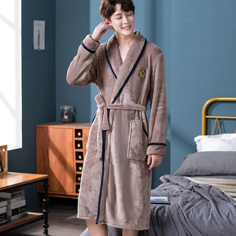 Men's Pajamas Autumn and Winter Pajamas New Flannel Fashion Home Wear Plus Size Pajamas