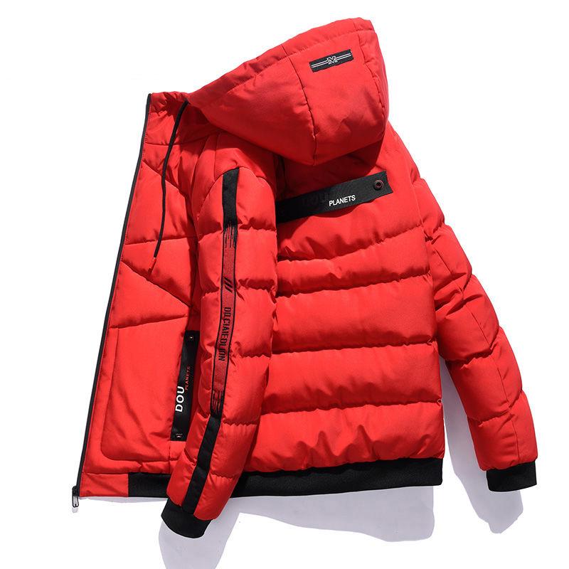 Cotton clothing Large size Down jacket  Trend Leisure Men's clothes Winter Medium and long section