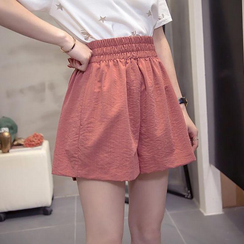 200 Kg Can Wear Large Size Wide-leg Shorts Female Summer Loose High-waist Shorts Female Students Casual All-match Pants