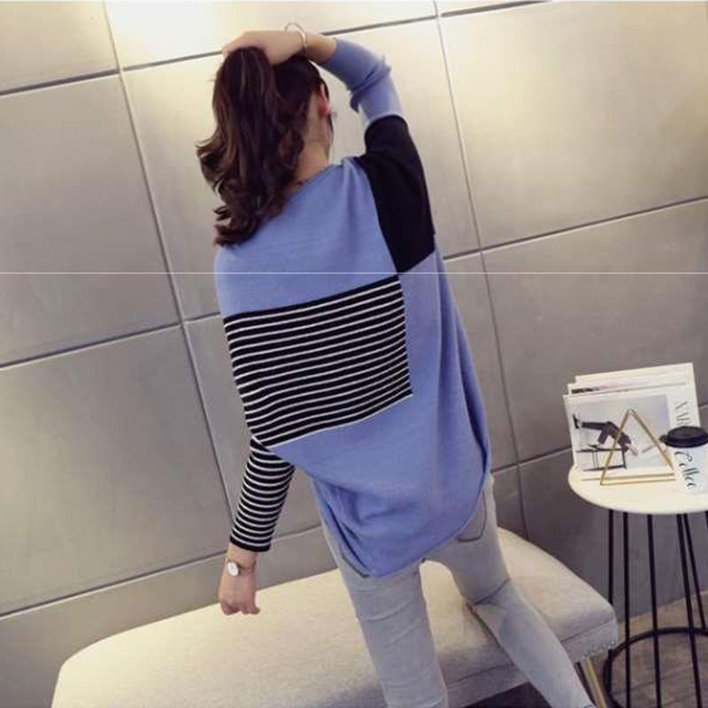 Autumn Short Bat Shirt with A Bottoming Ladies Sweater Loose Knit Outer Top