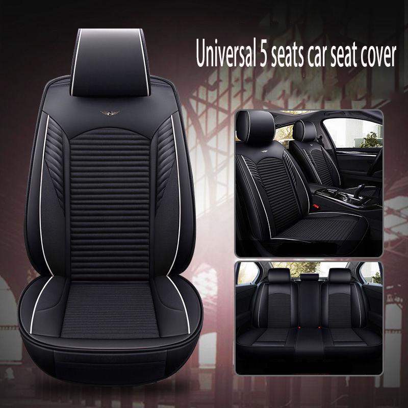 Universal Car seat cover Waterproof Car Seat Cover Universal 5 set Auto Seat Cushion Leather 5 seats