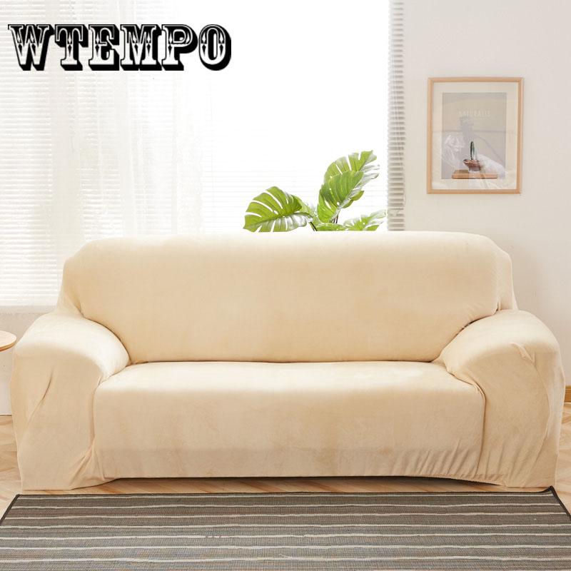 Plush Thicken Elastic Sofa Cover Universal Slipcover 1-4 Seater Stretch Couch Cover for Living Room