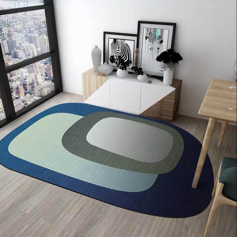 Simple Carpet Living Room Nordic Style Light Luxury Mat Creative Bedroom Bedside Blanket Irregular Water Wash