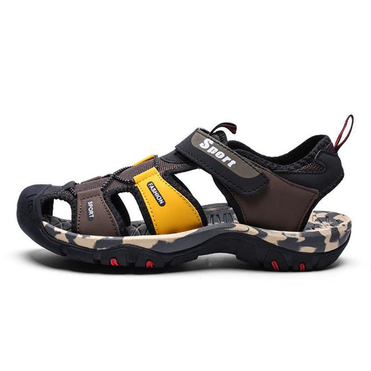 Summer Men's Sandals Outdoor Cow Leather Anti-skid Sports and Leisure Lightweight Fashion Hiking Sandals