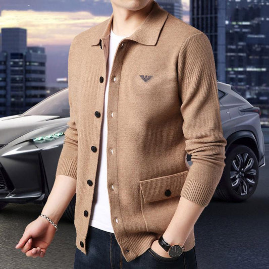 Men's Sweater Jackets Men's Cardigans Outer Wool Knitwear Sweaters Trend Trendy Cardigan Sweaters