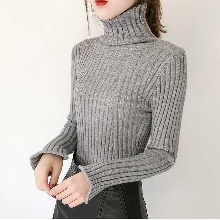 Knit Women Sweater Tops Femme Autumn Women Long Sleeve Pullover Female Basic Sweaters Women Tops