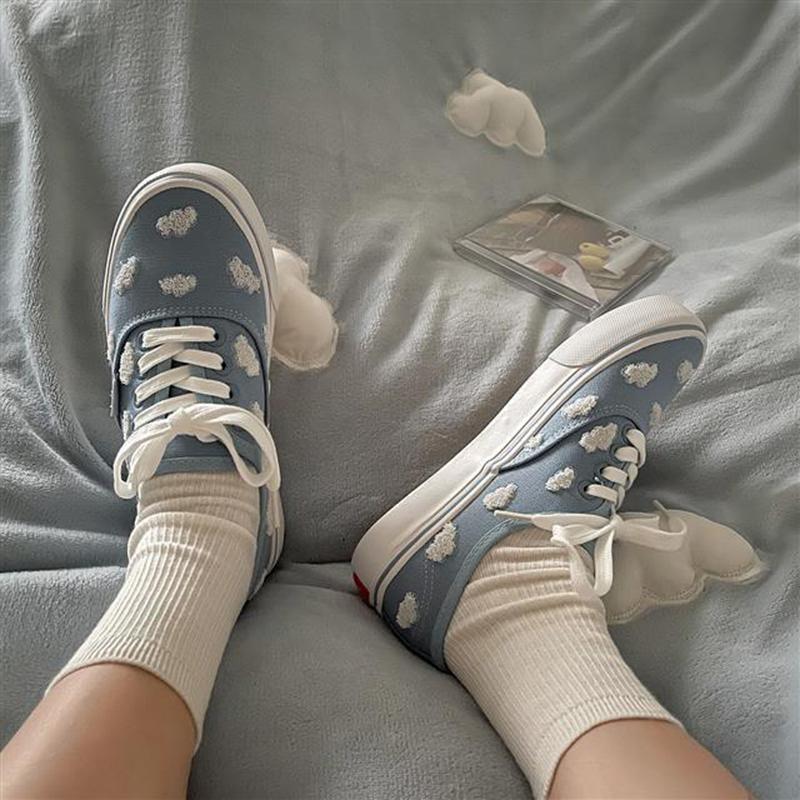 Niche Shoes Original Cloud Canvas Shoes Fashion Students All-match Cute Gentle Sister Sneakers