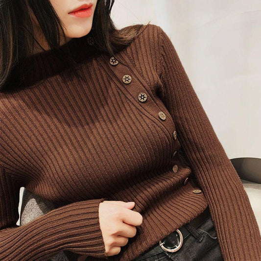 Womens Sweaters  Winter Tops Turtleneck Sweater Women Pullover Jumper Knitted Sweater