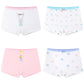 4 Pcs/Lot Girls Underwear Briefs Panties Kids Children Shorts for 3-13Years