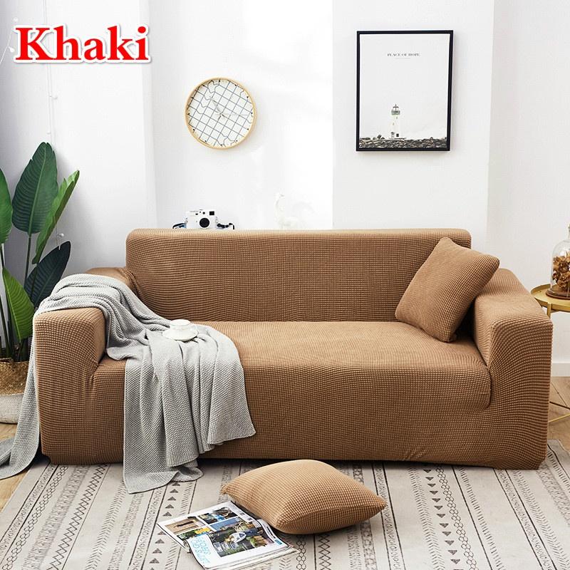 1/2/3/4 Seaters Elastic Universal Sofa Cover Knitted Thicken Stretch Slipcovers for Living Room Couch Cover Armchair