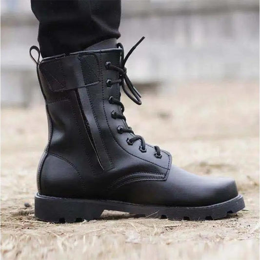 Boots Men's Outdoor Hiking Hiking Shoes Anti-smash Wear-resistant Training Boots High-top Shoes Tactical Shoes Military Training Shoes