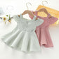 Girls Dress Pure Summer 2021 Korean Version of The New Children's Net Red Plaid Princess Dress Baby Foreign Cute Dress