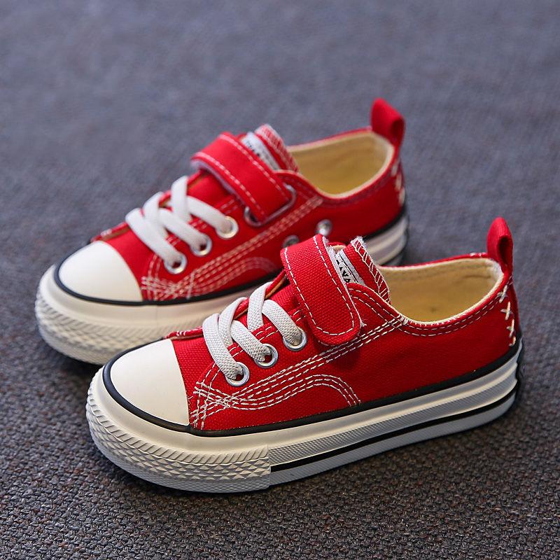 Spring Children's Canvas Shoes Boys Board Shoes Girls Casual Single Shoes Baby White Shoes