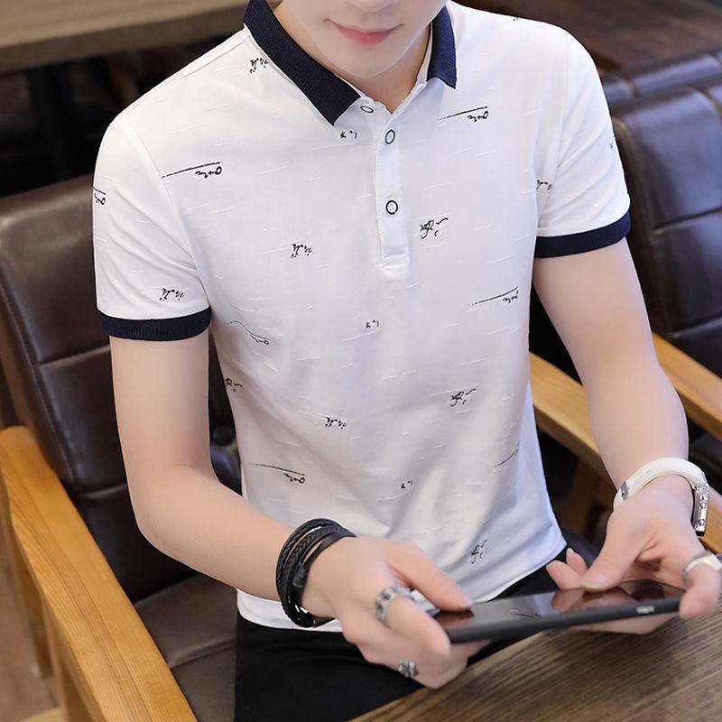 Men's POLO Shirt Summer Short-sleeved T-shirt Pure Cotton Loose Casual Business Trend Compassionate Shirt