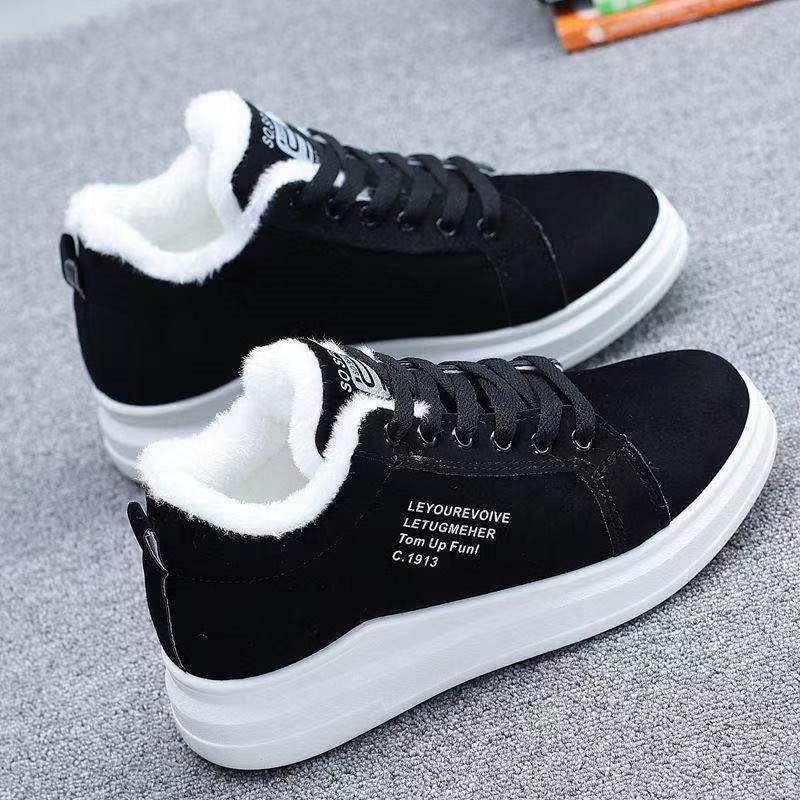 Ladies Fleece Sports Cotton Shoes Winter Thickening Warm Student Casual All-match Snow Boots