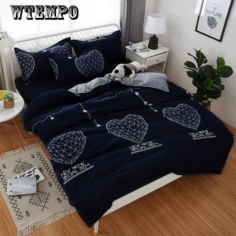 Bedding Set Love Comforter Duvet Cover Bedspread Single Double Bed Sheet Linen Adult  Duvet Cover