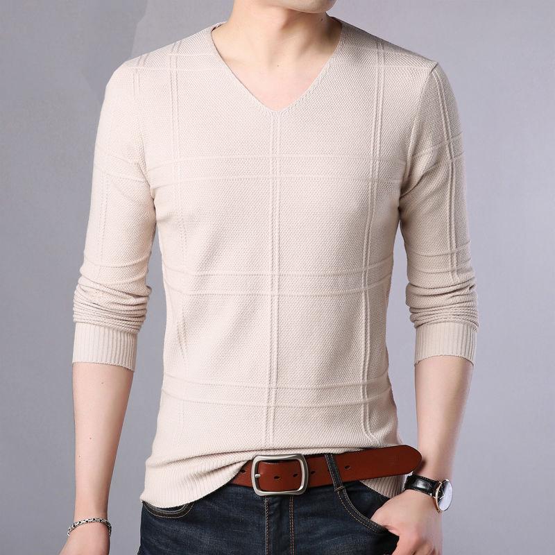 2019 Fashion Brand Sweater Mens Pullover Slim Fit Jumpers Knitred Woolen Autumn Casual Men Clothes