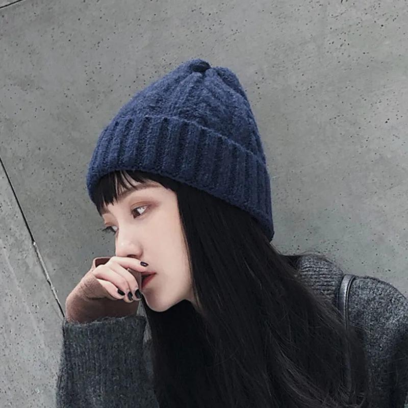 Beanie Skullies Knitted Hat Warm Caps Hats for Women Casual Caps