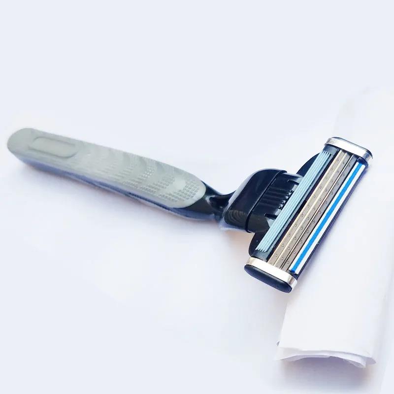 Men's Manual Razor Facial Hair Cleaner Manual Double-sided Knife Holder 5 Layers Induction Blade