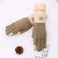 Women's Winter Gloves Warm Thick Touch Screen Half-finger Knitted Woolen Show Two Fingers Working Driving Office Gloves Fingerless Mittens