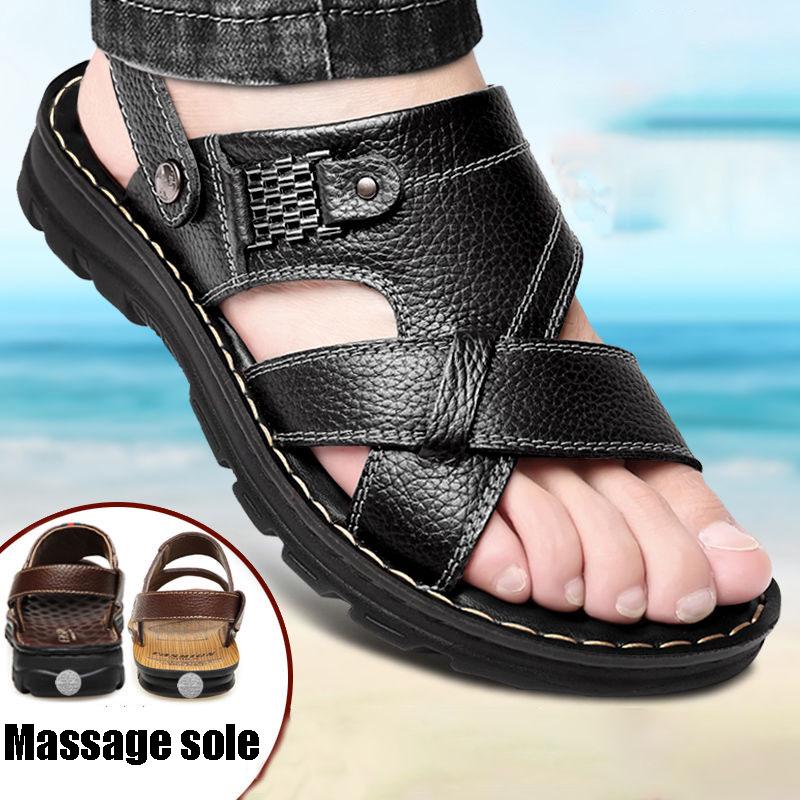 Men Sandals Genuine Leather Men Beach Shoes Brand Men Casual Shoes Men Slippers Sneakers Summer Shoes