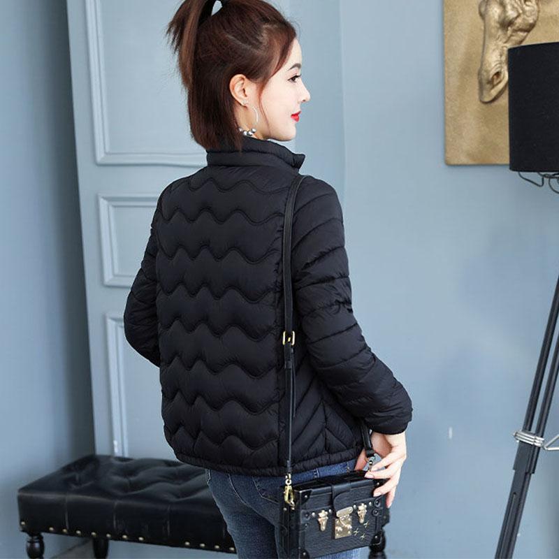 2021 Padded Jacket Women Short Light and Thin Winter Korean Style Slim Small Padded Jacket Plus Size Ladies Padded Jacket