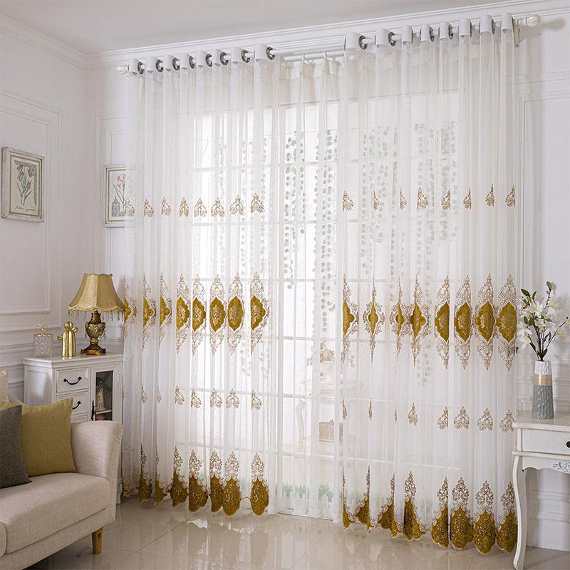 1/2pcs Modern Sheer Tulle Curtains for Living Room Bedroom Kitchen Voile Sheer Curtains for Window Tulle Curtains Drapes