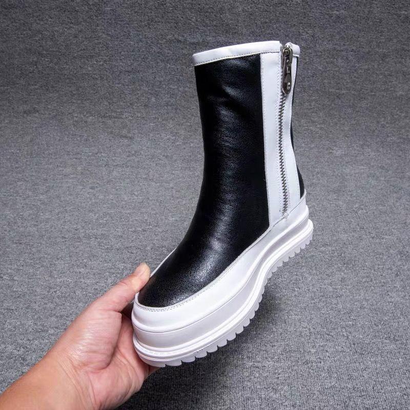 Thick Plush Plush Snow Boots Women's Sponge Cake Thick-soled Waterproof Taichung Boots In Winter Plus Velvet Thick Warmth Big Cotton Boots