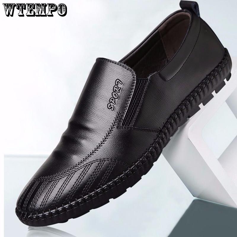 Mens Shoes Casual Brand Summer Men Loafers Genuine Leather Moccasins Comfy Slip On Shoes