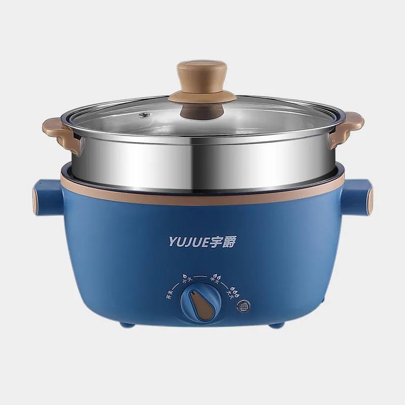 800W Multifunctional Electric Heat Pot Mini Boiling Soup Pot Non-stick Cookware Frying Pan for One Person