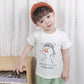 Summer Kids Cute Printing Duck T Shirts Short Sleeve Tops Korean Style O-neck Loose T Shirts for Children Girls and Boys