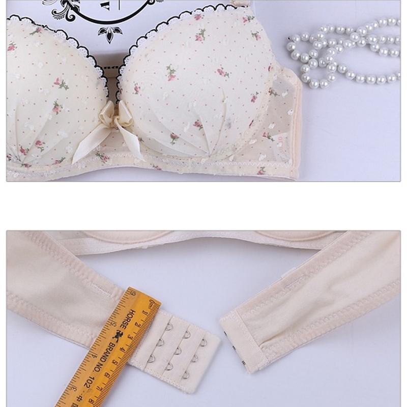 Underwear Women's Summer Thin Girls' Bras Have Steel Rings and Small Chests During The Development Period Underwear Is Light and Breathable