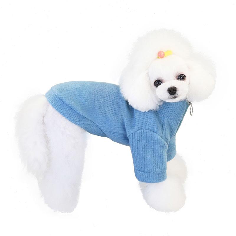 Dog Coats Sweater Soft Winter Pets Dogs Clothing Puppy Warm Thick Knitted Jumpsuit 2 Legs Sleeves Outerwear Full Collar Casual Hoodies for Small Dogs