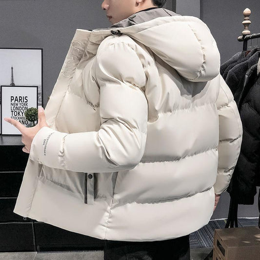 Winter Jacket Men's Trend Winter Down Padded Jacket Thick Cotton Plus Size Casual Padded Jacket Men