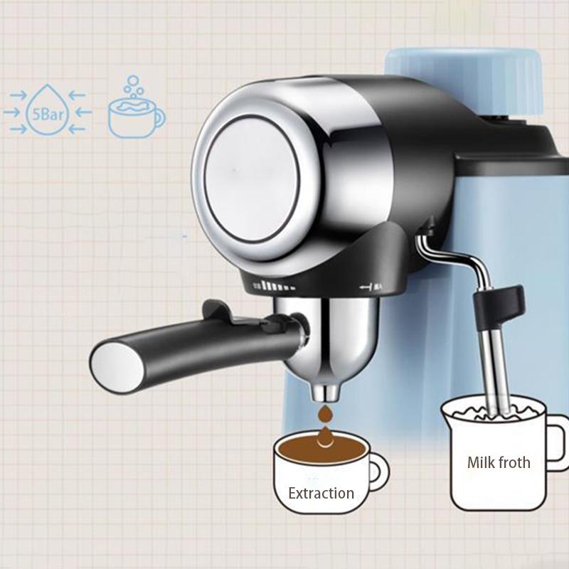 Coffee Machine Semi-automatic Household Espresso Machine with Steam Function Small Steam Milk Coffee Machine