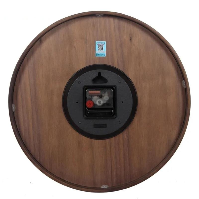 Chinese Style Wall Clock Living Room Silent Clock Chinese Style Wooden Clock Simple Household Clock Retro Wall Watch