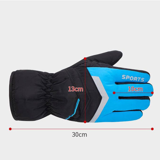 Leather gloves Thick gloves Man fashion gloves Plush Cotton gloves Windproof gloves Winter Warm