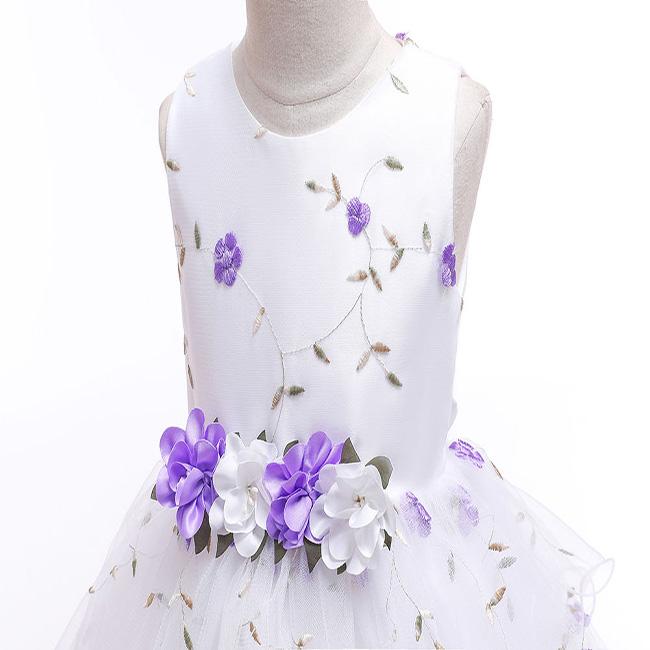 Lovely Print Flower Little Baby First Communion Dress Birthday Party Dress For Girls