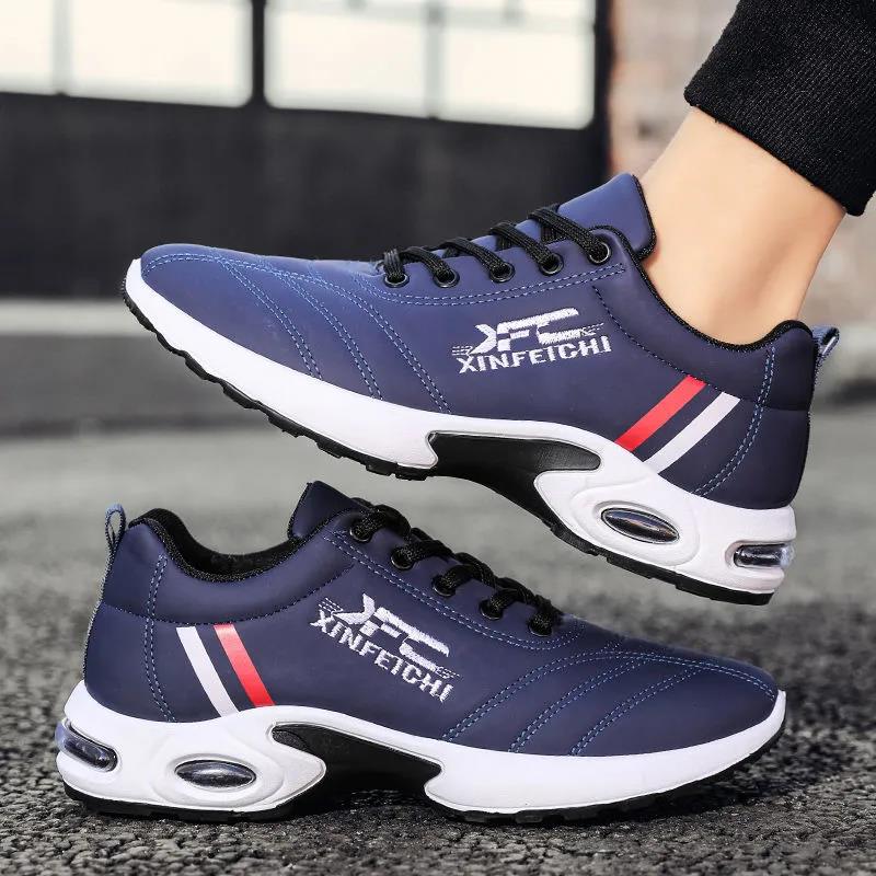 Men's Spring and Autumn Shoes Contrast Color Versatile Sports Shoes Non Slip Lightweight Flat Casual Shoes