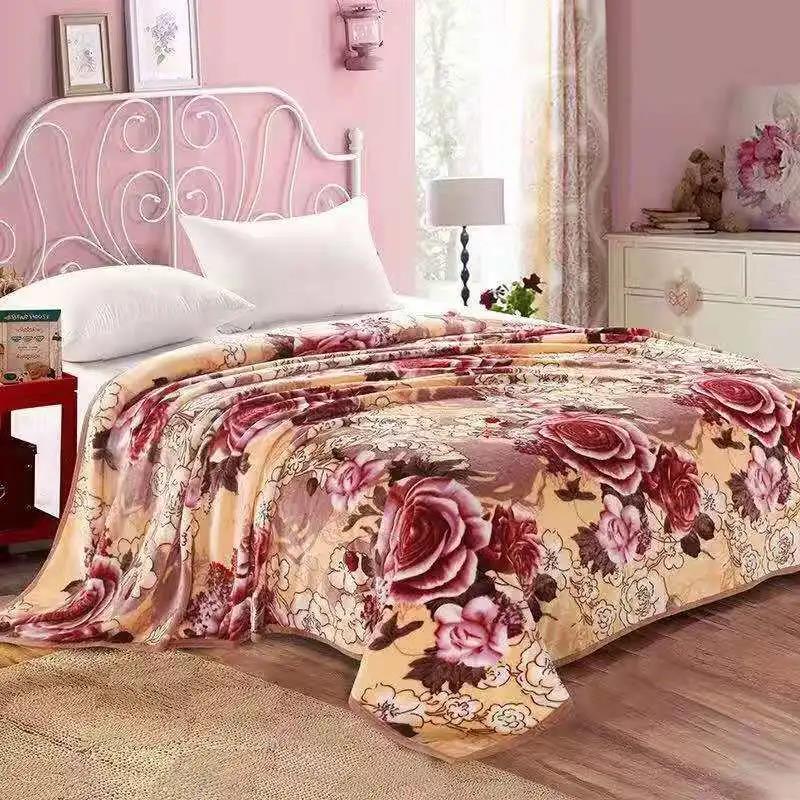 Single Layer Blankets Autumn and Winter Household Goods Flannel Sheets To Keep Warm Soft Sheets Blankets Thin Blanket