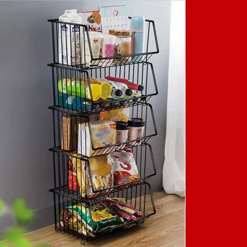 Kitchen Racks Multi-layer Potato Vegetable Racks Sundries Floor Storage Racks Fruit Storage Racks Snack Toy Storage Baskets Shelves Storage Holders