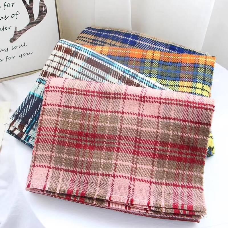 Scarf for Women Plaid Bufandas Mujer Warm Scarf Women Winter Scarves Shawls Stoles Blanket Scarf