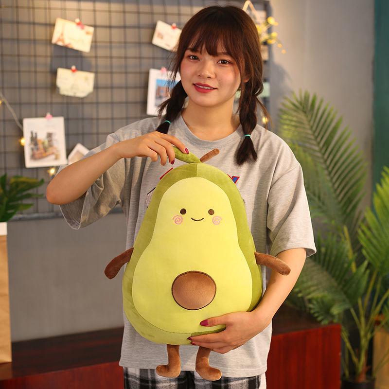 Cute Avocado Pillow Cute Plush Toy Sleeping Doll Super Soft Doll Kinds Birthday Gift  Lovely Fortune Gift