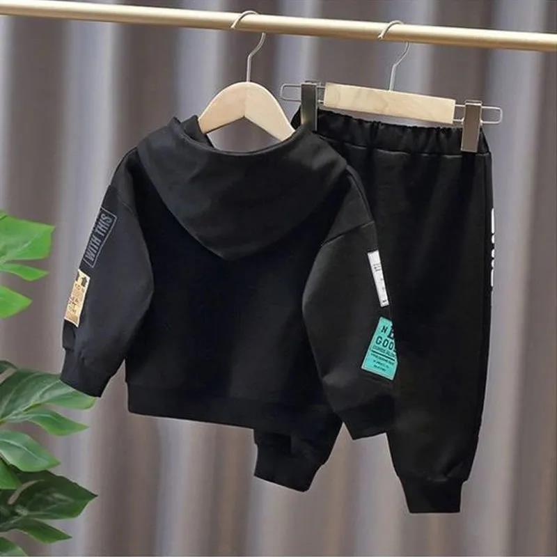 Boys' Autumn Suits Women's 2021 Spring and Autumn Sweaters Small and Medium-sized Children's Boys Clothes